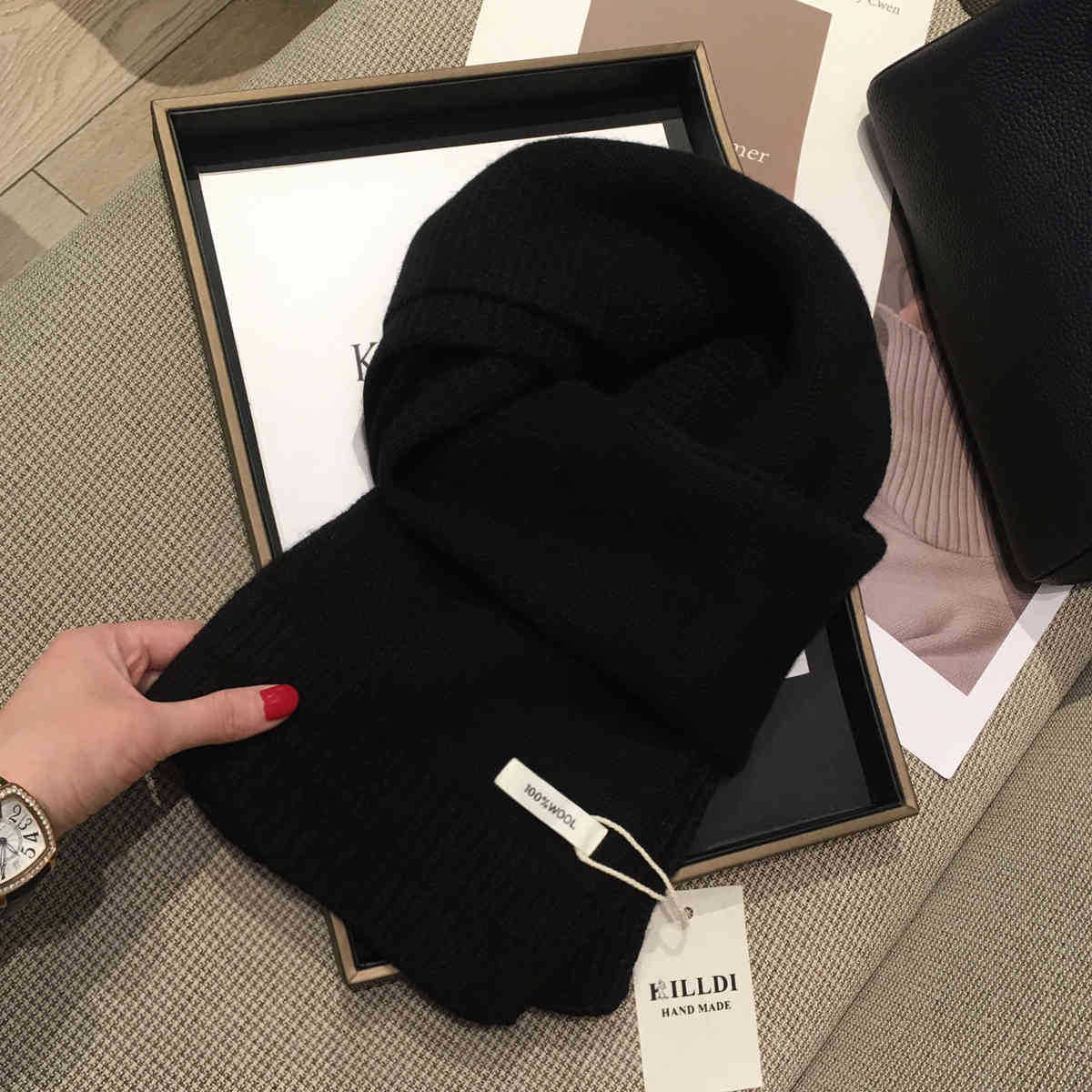 

Корейский простой шарф из 100% шерсти, австралийская чистая шерсть, зимний однотонный платок для студентов и пар, теплый