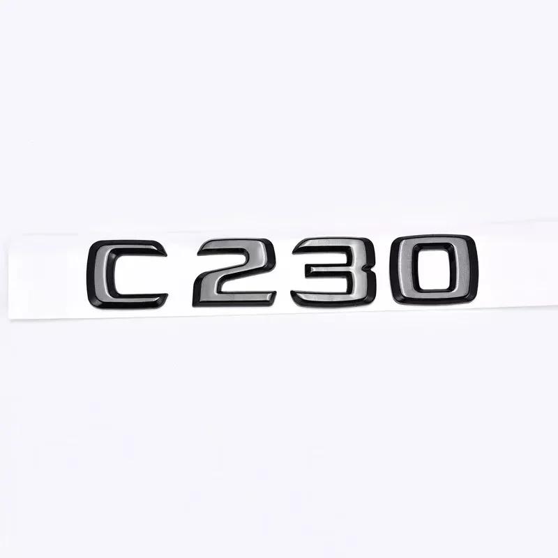 BAPC7 bykfpc1 For Mercedes Benz ABS Car Sticker Trunk Letters For Mercedes Benz C200 C220 W205 W204 W203 C260 C300 C320 C350 C400 C450 Emblem