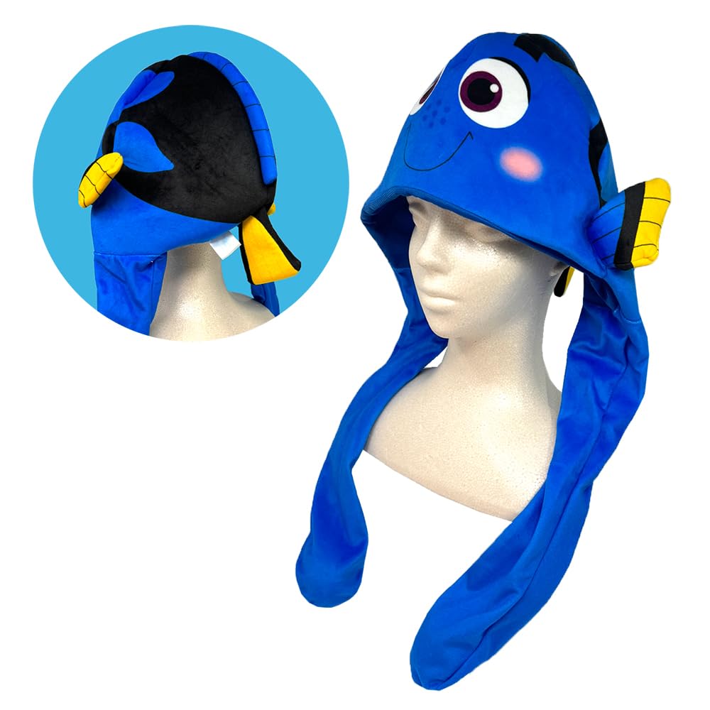 Finding Nemo Pyoko Pyoko Plush Toy with Hat, Approx. 64cm, Includes Toy Diamond (Dory (Blue))