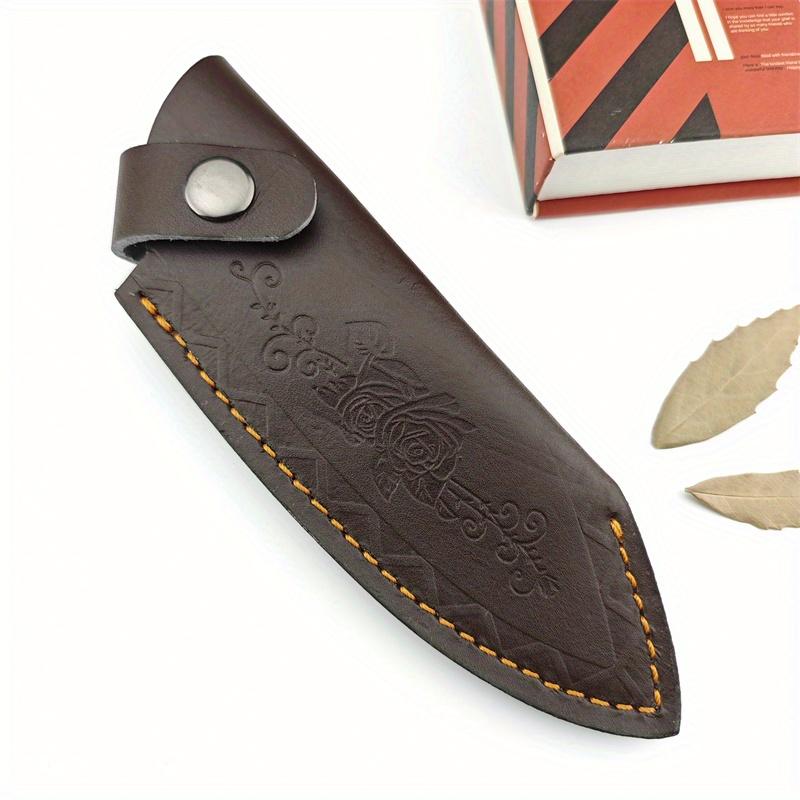 

Outdoor Knife Leather Sheath for Folding Knife Cowhide Leather Sheath for Survival Hunting Knife Leather Sheath білий