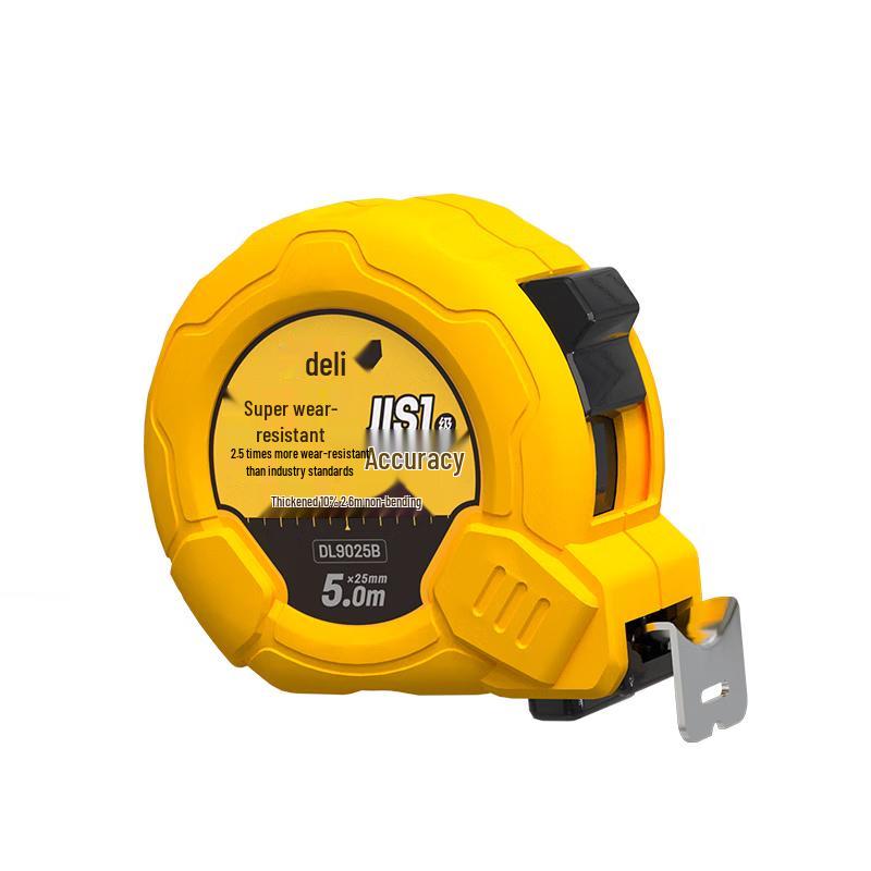 Deli 5m x 25mm Class I Retractable Steel Tape Measure