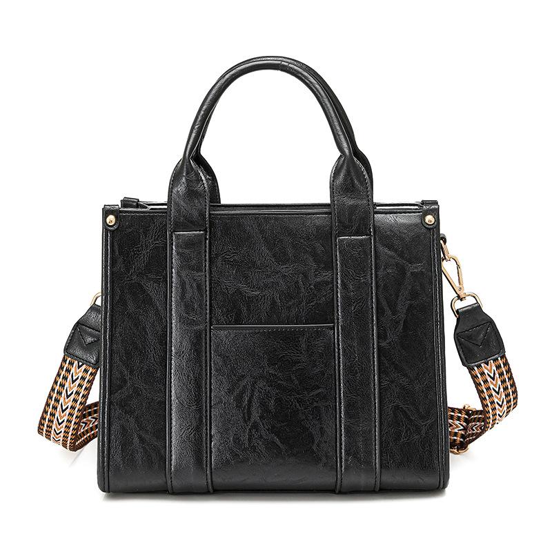 

Large Capacity Women s Shoulder Bag, Versatile Fashi Handbag for Travel & Commute, Top Handle Purse for Daily Casual Use чёрный