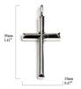 [World Accessories Carmelo] Christ Cross Silver 925 Christian Pendant Top