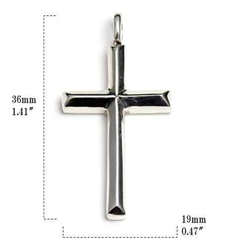[World Accessories Carmelo] Christ Cross Silver 925 Christian Pendant Top