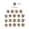 20PCS Resin Mini Skull Figurine Lightweight Ghost Decorative Statue  Halloween Supplies