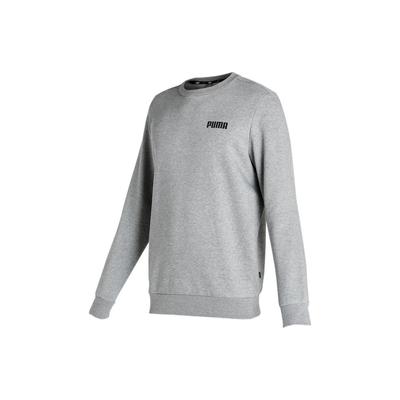 Sweatshirt Ajusté Col Rond Imprimé Lettres Brodé Homme Essentials Gris 847460-03