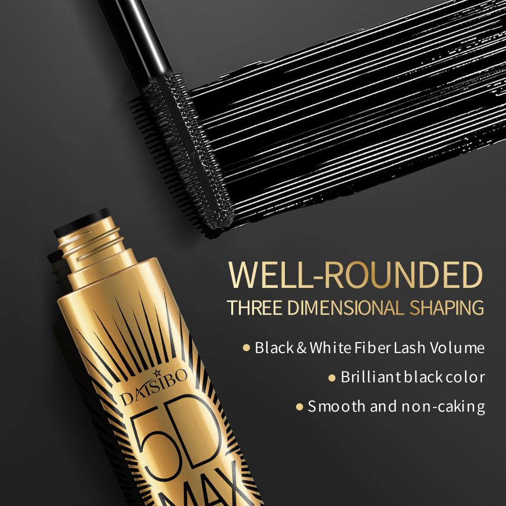 Three Dimensional Eye Black Eyelash Waterproof Eye Black Slim Thick Non Dizzy Makeup Black Thick Eyelash Curling Cosmetics