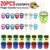 20-1PCS Finger Counter Click Mini Stitch Marker Row Knitting Electronic Counters LED Digital Tally Counter Clicker Tool