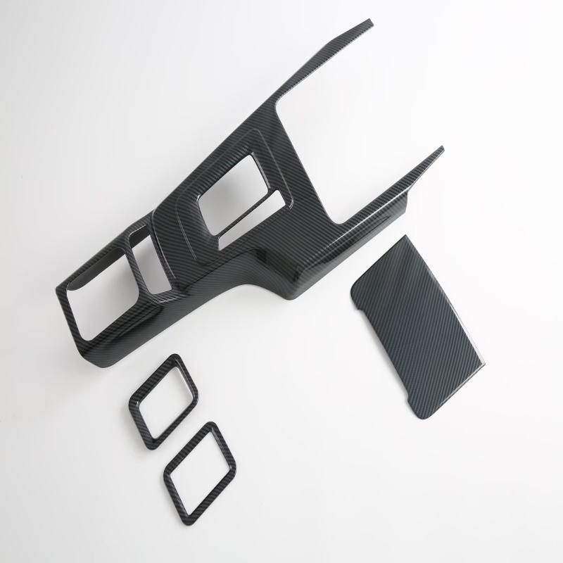 LHD RHD For Toyota Fortuner 2016- ABS Carbonfiber Center Conlose Front Storage Gear Box Shift Panle Interior Accessories