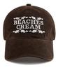 Bichiseuaenkeulim Love Piece Cation Ball Cap-Brown