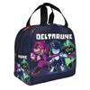 It's TV Time Computer Game Deltarune  Insulated Lunch Bag for Women Resuable  Thermal Cooler Lunch Box Office Work School