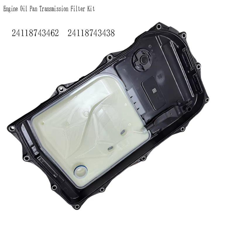 Engine Oil Pan Transmission Filter Kit 24118743462 24118743438 For BMW 2 4 5 6 Series X5 X3 X6 X7 G30 M340i 540I M340i