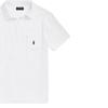 Polo Ralph Lauren Solid Pattern Embroidered Pocket Short Sleeve Polo Shirt Men Tops White MNPOKNI1N822216-100