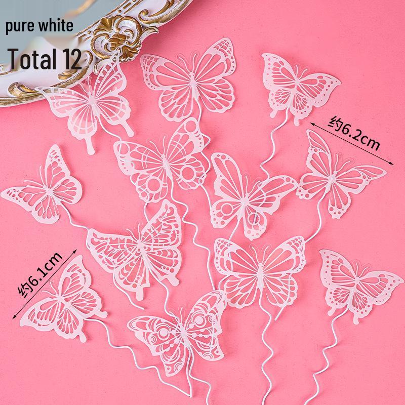 3D Fantasy Butterfly Birthday Cake Decoration Ornament