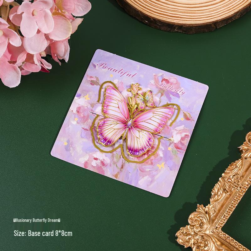 Retro Butterfly Metal Bookmark - Exquisite Chinese-Style Gift for Teachers