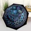 Cybernetic Scorpion Lab pattern umbrella, portable and foldable design, 8 ribs, a casual accessory for Halloween, Christmas, and birthday gifts.