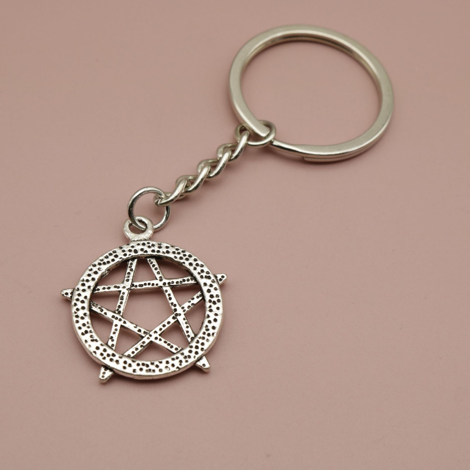 

Горячие аксессуары, простое солнце, луна, звезды, подвеска-брелок с пятиконечной звездой one size