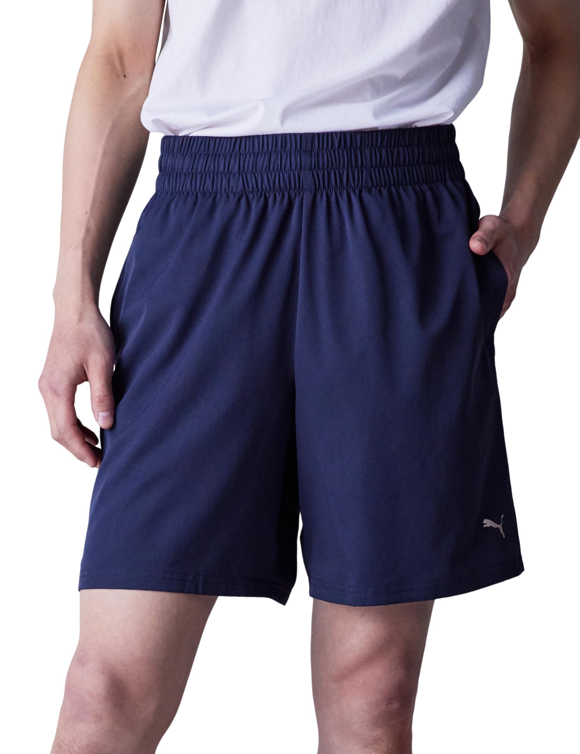 

Тренировочные шорты для зала студии быстросохнущие TAD ESSENTIALS 5-дюймовые тканые шорты 527369 24-й цвет Peacoat 2XL [PUMA] Мужские Весна/Лето (06)