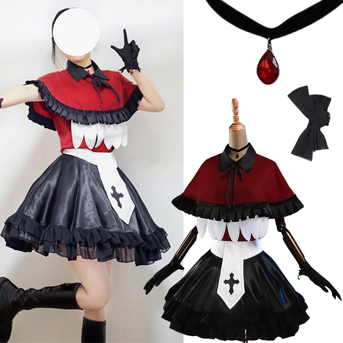 

Косплей Кана One Piece Сценический костюм наряд с Ай Аниме персонаж Костюм для мероприятия Размер [YAYANA] Руби/МЕМчо/Арима Шляпа, B-Komachi, Аква/Хосино