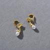 Niche Premium Drape Earrings Exquisite And Sweet Premium Metal Inlaid Pearl 925 Silver Needle Stud Earrings Personalized Earrings