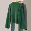 Women's Casual Embroidered Round Neck Long Sleeve Sweater