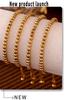 Qiong Yao Luxurious 4mm Stainless Steel Bead Bracelet for Women – Versatile and Elegant Design
