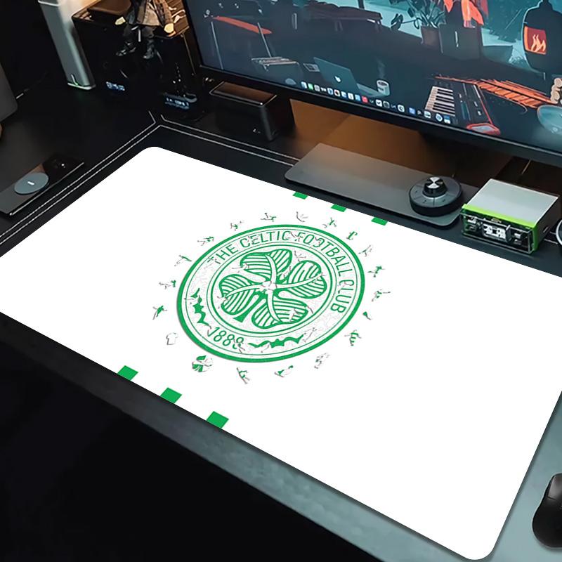Celtic Football Club Print Cushion Non-slip Laptop Tablet Big Mousepad XXL Mat Mini PC Playmat With Lock edge