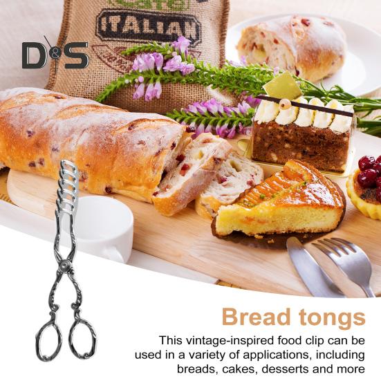 Kleště na pečivo Spona na bábovku Arabský styl Vintage Bufetové kleště Grilovací kleště do kuchyně Domácí dort pečení Dezerty Salát Smažení Grilování