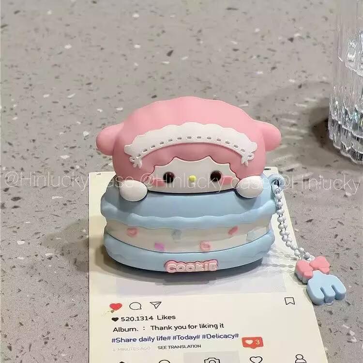 Silicone Pink Sheep Cake Protective Case for AirPods Pro (1st-4th Gen) Earphone. AirPods 4 (2024)