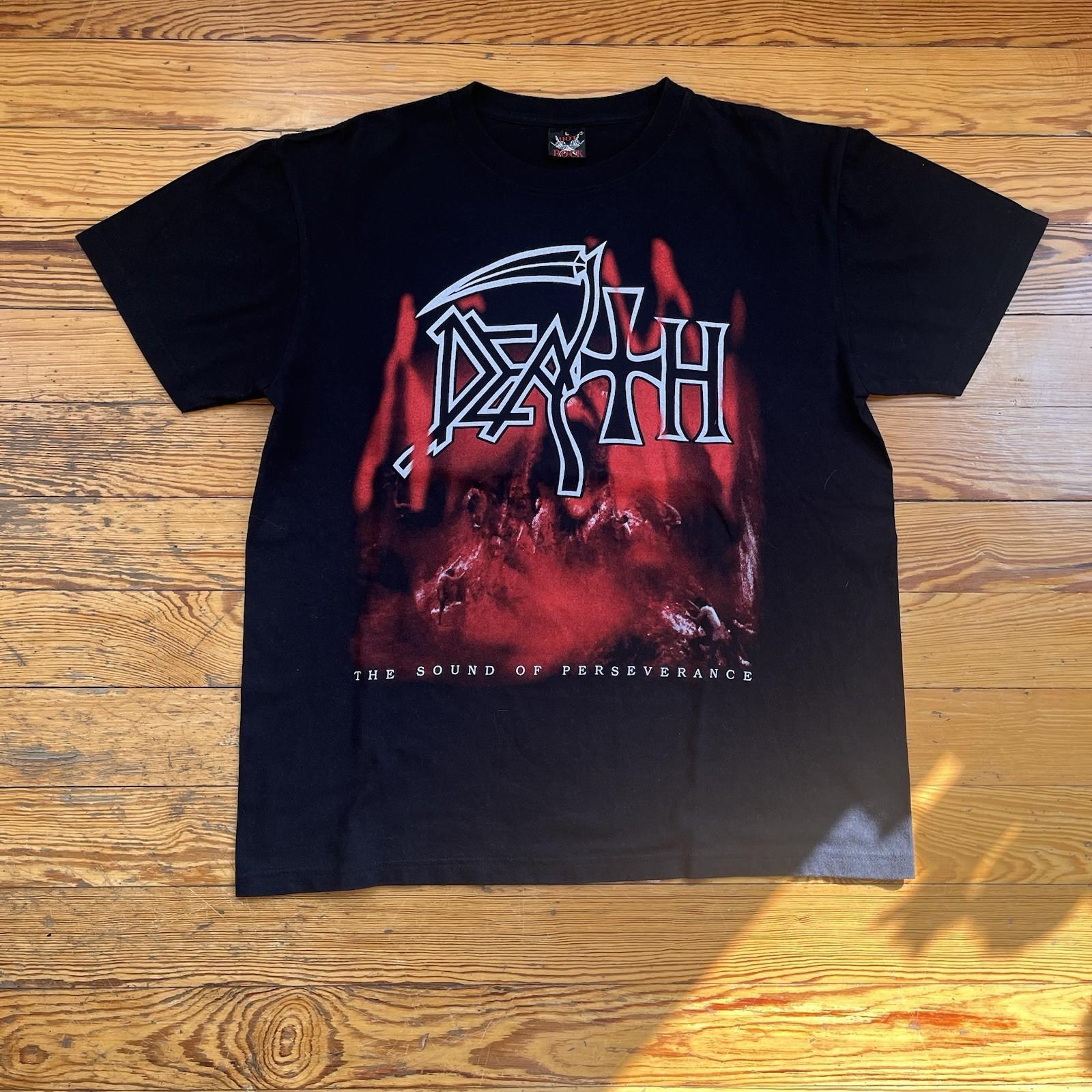 Vintage Death The Sound Of Perseverance Death Metal Band Shirt Large Human Unisex T-Shirt S
