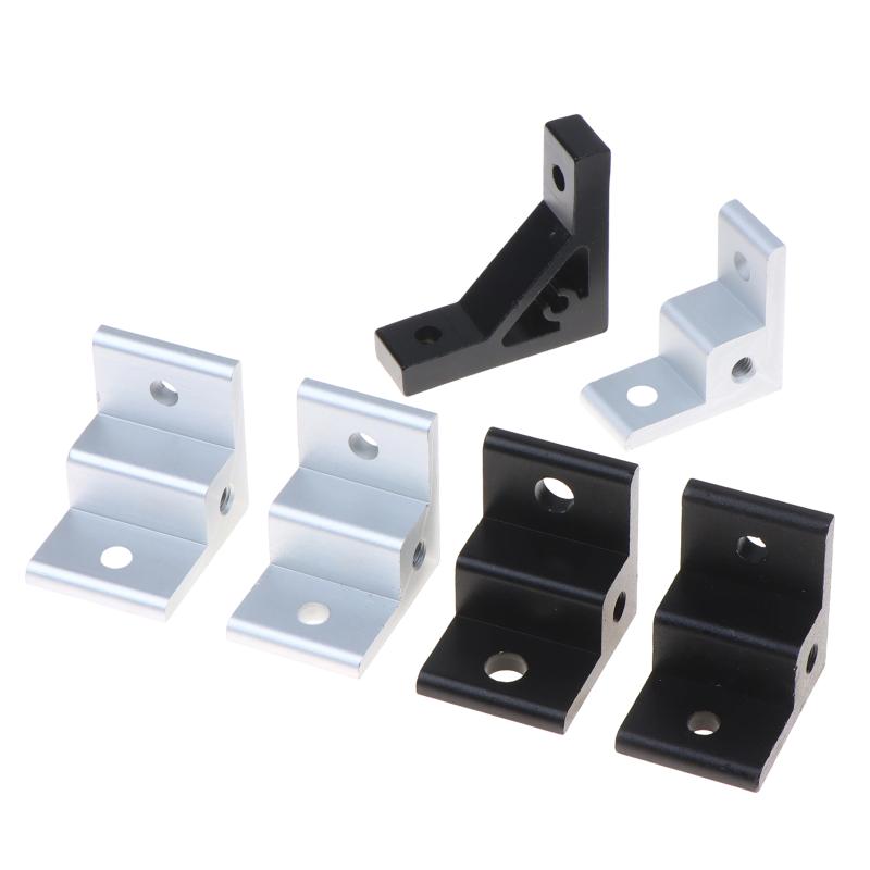 L Shape Aluminum Profile Corner Bracket Anti-corrosion Heavy Duty Connector Code for 20/30/40 Alu Profile Furniture Repair