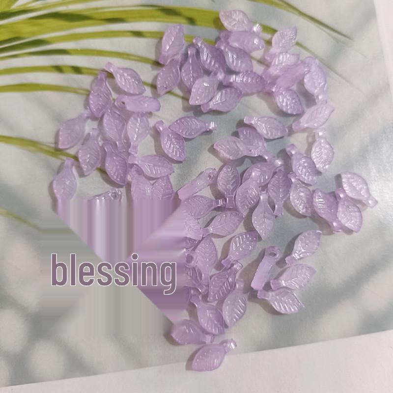 Acrylic Mini Grape Leaf Beaded String for DIY Jewelry Making: Bracelets & Necklaces