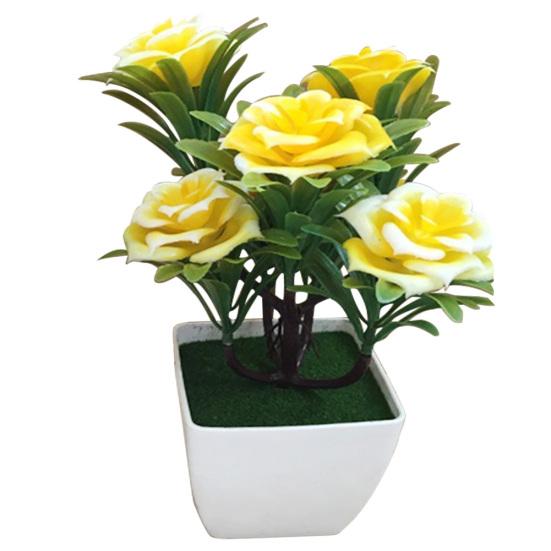 1Pc Potted Artificial Flower Bonsai Performance Stage Garden Home Party Decor