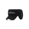 MALBON GOLF Knit Fur Ear Muff Visor Black (Woman)