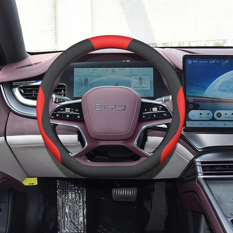 Husa Volan BYD Seal 06 2025: Antiderapant, Fără miros, Fără cusături, Capac interior pentru mâner.