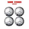 4Pcs 56mm Car Logo Wheel Hub Cap Stickers Aluminium Accessories For Mercedes Benz Amg W205 W211 W204 W212 W213 W203 W176 W221 CK1