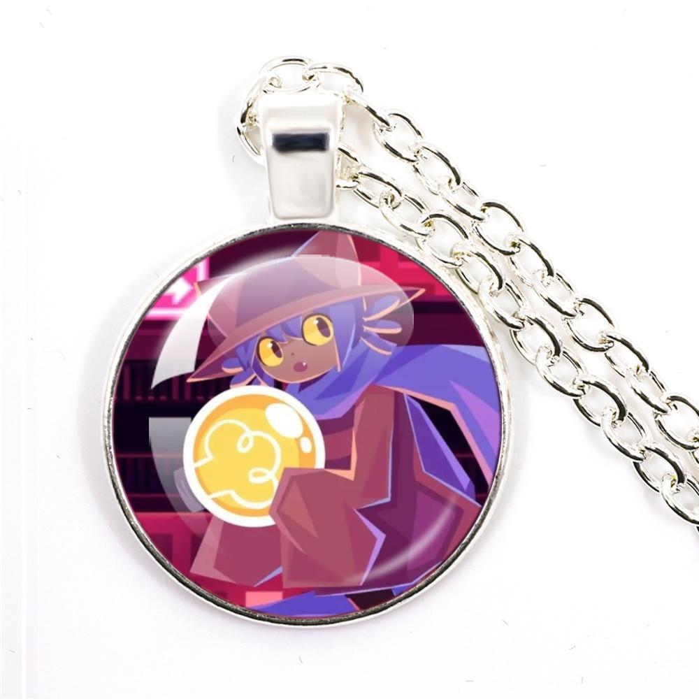 Niko Oneshot Necklace Anime Creative Cartoon Niko Pancakes Glass Cabochon Pendant Necklace Charm Jewelry Gift Jewelry