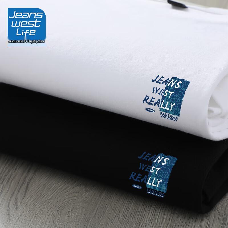 JEANSWEST LIFE Men's Long Sleeve Cotton T-Shirt