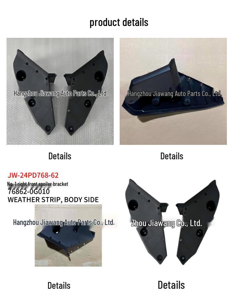 Toyota 2024 Prado Front Bumper Spoiler Bracket Set 76862-0G010R/76863-0G010L