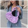 Bag Girl, Korean Version One Shoulder Dumpling Bag, French Bag, Fashionable Cloud Bag, Pleated Handbag, Armpit Bag