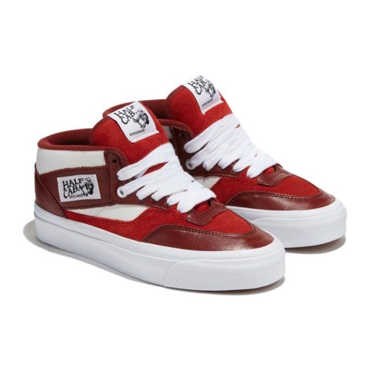 Vans Half Cab 33 Pohodlné Odolné Pánské Skate Boty Středního Profilu Tenisky Červené VN0A5KX66RT1
