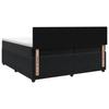 Box Spring Bed with Mattress Black 200 X 200 Cm Velvet