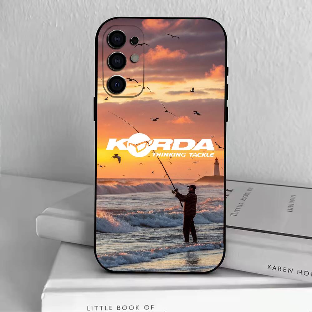 

Korda F-Fishing Tackle Phone Case For Samsung S25,S24,S21,S22,S23,S30,Ultra,S20,Plus,Fe,Soft Silicone Black Cover Samsung S26ULTRA