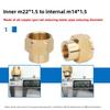 1PCS Male to Female Thread Brass Pipe Connectors Brass Coupler Adapter Threaded Fitting 1/8" 1/4" 3/8" 1/2"