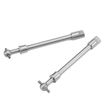 2pcs Hardened Steel Front Axle Drive Shaft for Axial SCX24 1/24 RC Crawler Car Upgrade Parts