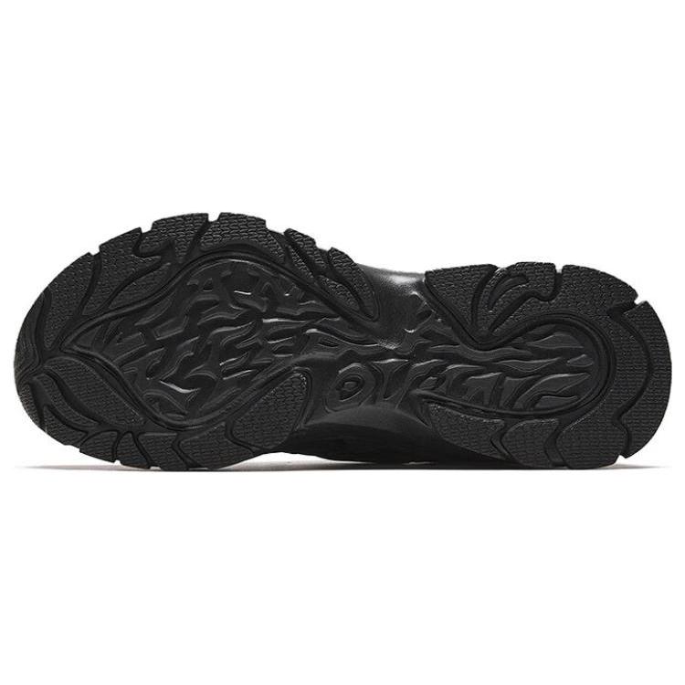 New Anta Scorching OG 1 Cushioning Wear Resistant Low Top Chunky Sneakers Women's Black Gray Silver 922348806-2