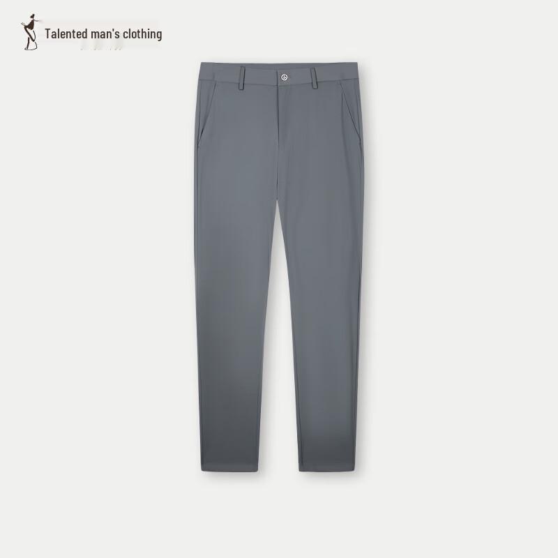 TRIES Men s Summer Anti-Wrinkle Straight-Leg Casual Pants 35