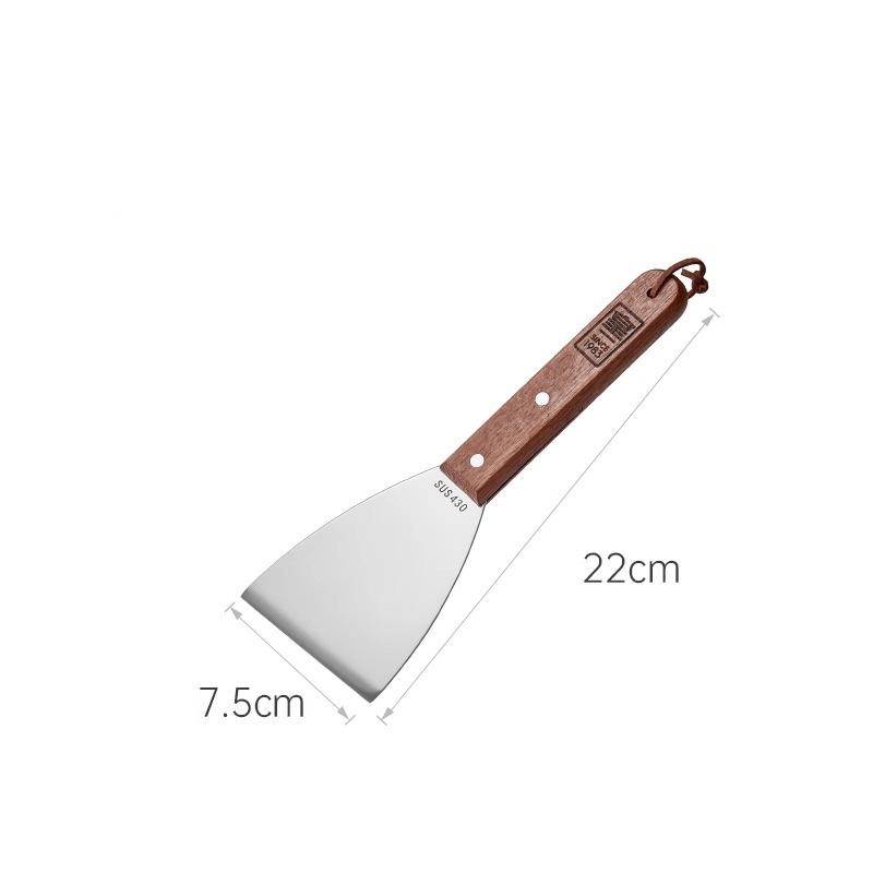 

COOKER KING Stainless Steel Spatula&Grill Scraper Non Stick Durable Barbecue Cooking Tool Pizza Shovel Pancake Beef BBQ Utensils