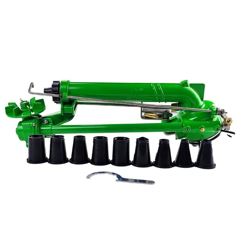 

Новый H40 прочный металлический большой дождеватель для системы орошения сельскохозяйственных угодий зелёный