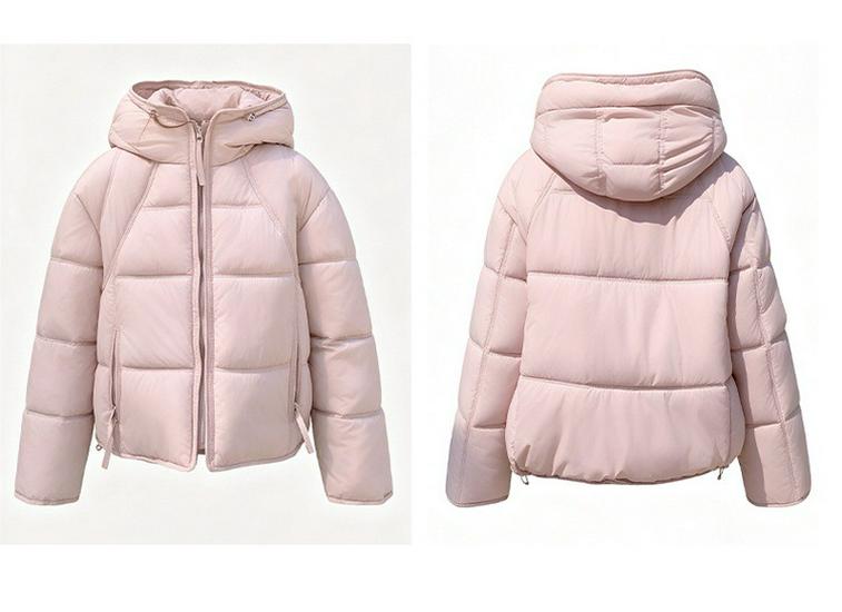 Women's Korean Style Hooded Cotton Jacket, 2026 Winter Short Loose Thickened Fashionable Warm Coat